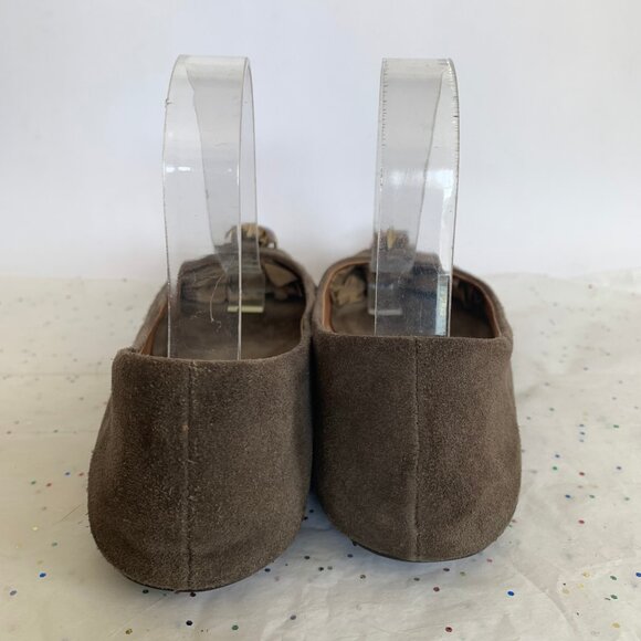 Pilcro and the Letterpress Brown Suede Beetle Bee Insect Ballet Flats - Size 9 - Picture 8 of 12